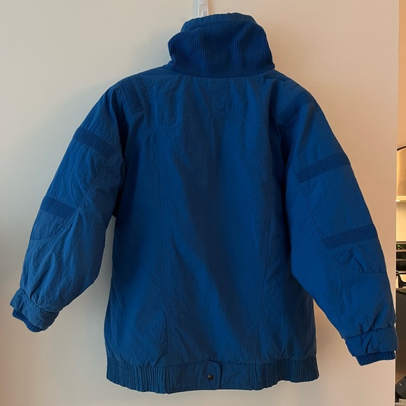 90s Vintage Blue High Neck Braefair Down Winter Jacket - Men’s L/XL - Picture 4 of 11